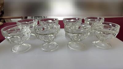 8 Parfait Glasses Heavy Glass