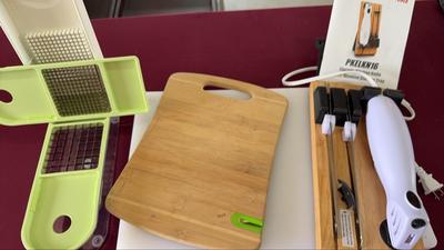 Veggie Manual Slicer, Electric Kitchen Knife And Cutting Board