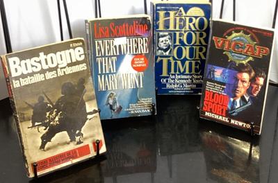 BOOKS: Blood Sports, Bastogne , Every Where That Mary Went, A Hero For Our Time