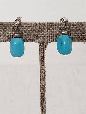Turquoise Earrings - Silver 
