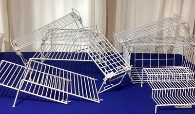 White Coated Wire Tier Organize Racks