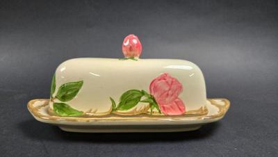 Deasert rose butter dish