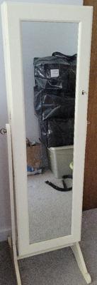 FULL LENGTH MIRROR JEWELRY ARMOIRE