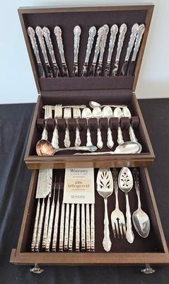 ONEIDA 12PC PLACE SETTING 1881 ROGERS FLIRTATION SILVER PLATE FLATWARE SET 60 PIECES