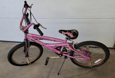 PINK MONGOOSE BICYCLE WITH 20 INCH WHEELS