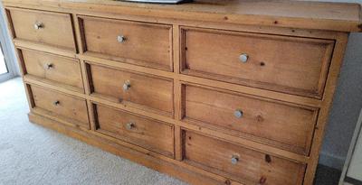 NINE DRAWER DRESSER