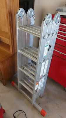 KRAUSE 16 FOOT FOLDING ALUMINUM LADDER