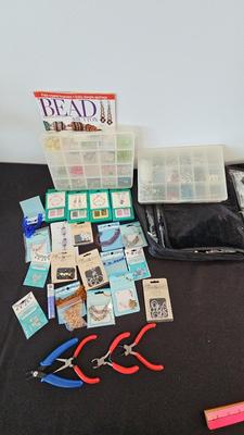 HUGE LOT OF BEADING/JEWELRY MAKING SUPPLIES