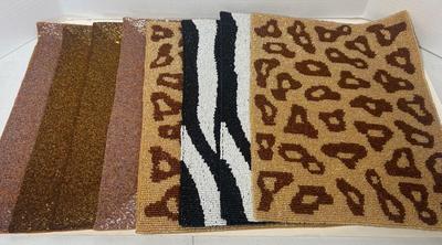 2 Sets Of 4 New Heavily Beaded Placemats 