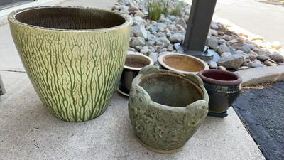Summertime Pottery Planter Pots