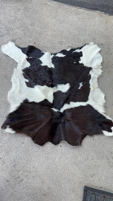 Authentic Salt & Pepper Small Cowhide Rug