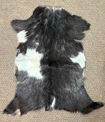 Goat Hide Accent Throw/Rug 29” Long