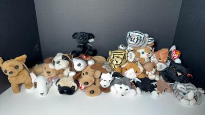 1990’s Ty Beanie Baby Dogs & Cats