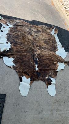 Brindle Authentic Cow Hide Rug
