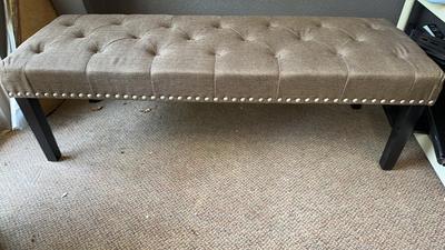 Alton Furniture Riveted & Tufted Bench