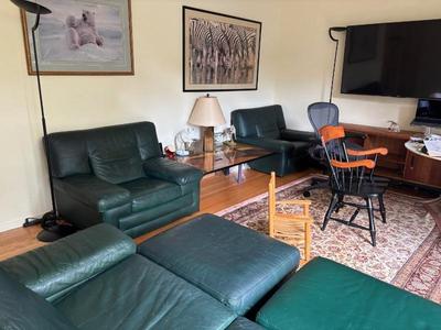 Roche Bobois Sofa, Ottomans and Chairs Leather is supple