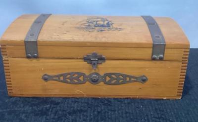 Sail Ship Cedar Trinket Box