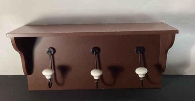 Wall mount hooks rack