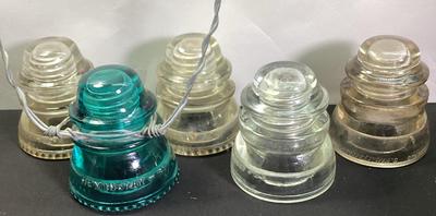 1 Vintage Aqua Green Heminggray -42  Insulator And More