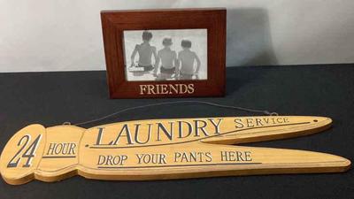 Friends frame and laundry clothes pin