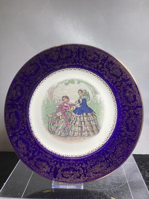 Vintage  Salem 23K Gold Rim Victorian Plarte