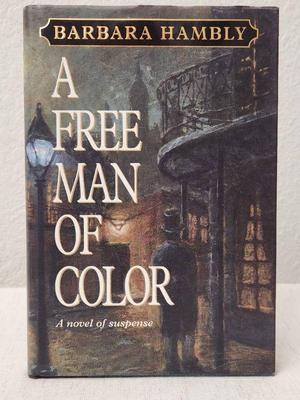 1st edition a free man of color a novel of suspense by barbara hambly