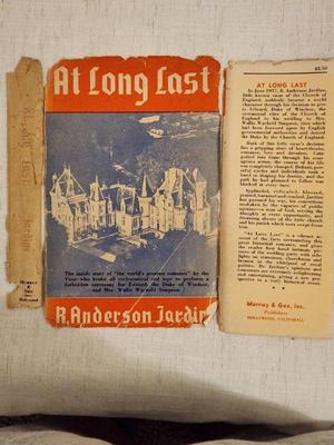 Signed copy at long last by r anderson jardine