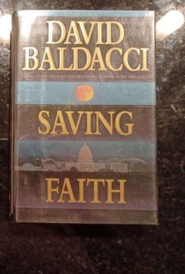 Signed david baldacci saving faith' book