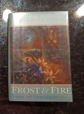 Signed roger zelazny frost and fire' book