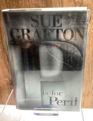 Signed by sue grafton p' is for peril'