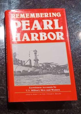 Signed robert la forte ronald marcello 'remembering pearl harbor' book