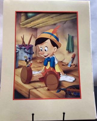 Walt disney s 'pinocchio' exclusive commemorative lithograph 1993