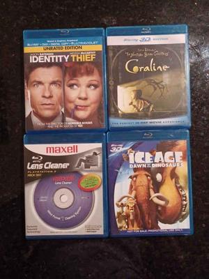 Set of 4 blu ray dvds