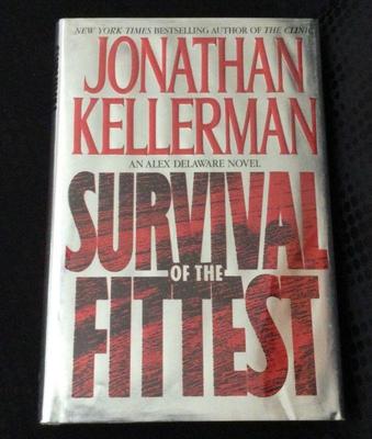 Signed first edition jonathan kellerman survival of the fittest' book