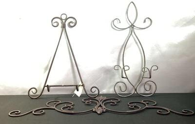 2 metal plate holder wall mount)and metal wall mount frame