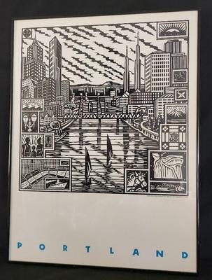 LIMITED EDITION PORTLAND PRINT BY DENNIS CUNNINGHAM