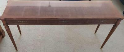 WOODEN ENTRY TABLE 