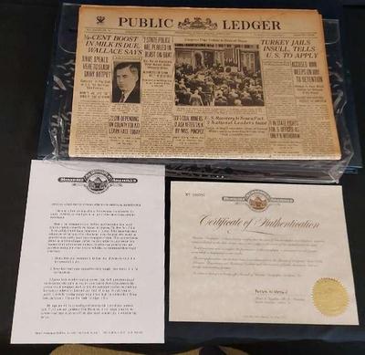 1934 PUBLIC LEDGER HISTORIC NEWSPAPER 