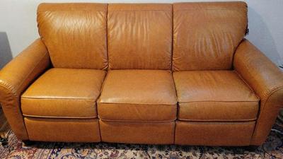 FANTASTIC LEATHER LAZBOY RECLINING SOFA