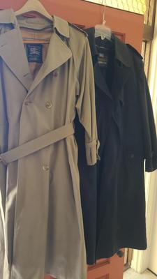 BURBERRYS AND LONDON FOG TRENCH COATS