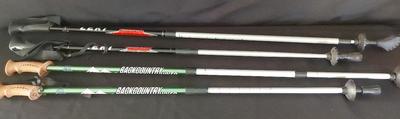 TWO SETS OF HIKING POLES