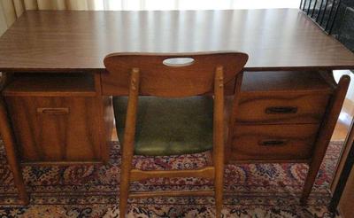 MID-CENTURY DESK AND CHAIR 