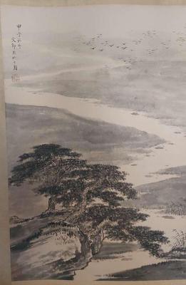 CHINESE SCENERY SCROLL PAINTING