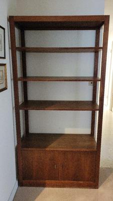 MID-CENTURY OPEN BOOKCASE