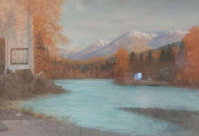 "AUTUMN ON THE KENAI" ORIGINAL PASTEL BY FRANK A. RADEMACHER