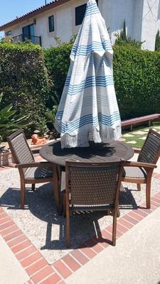 OUTDOOR WOODEN PATIO FURNITURE 