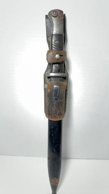 German K98 WWII Bayonet With Scabbard & Frog