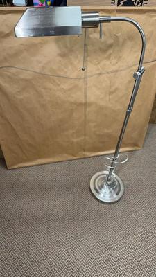Brushed Steel Extendable Floor Lamp