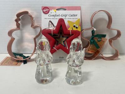 Two’s Company Hand Blown Glass Angels & Cookie Cutters