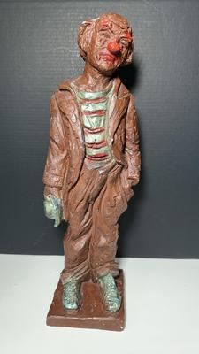 The Hobo Clown 1965 Austin Prod Chalkware Statue